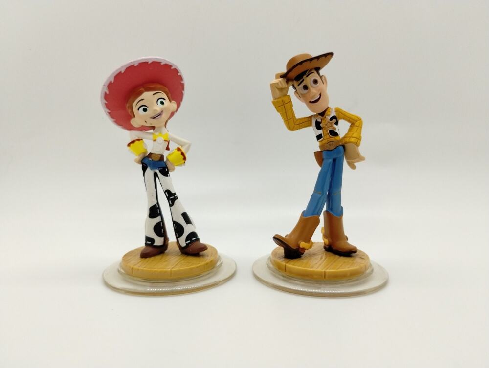 Disney Infinity 1.0 Toy Story Woody & Jessie Character Figures Lot